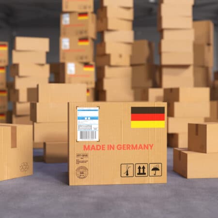 Cardboard shipping boxes made in Germany